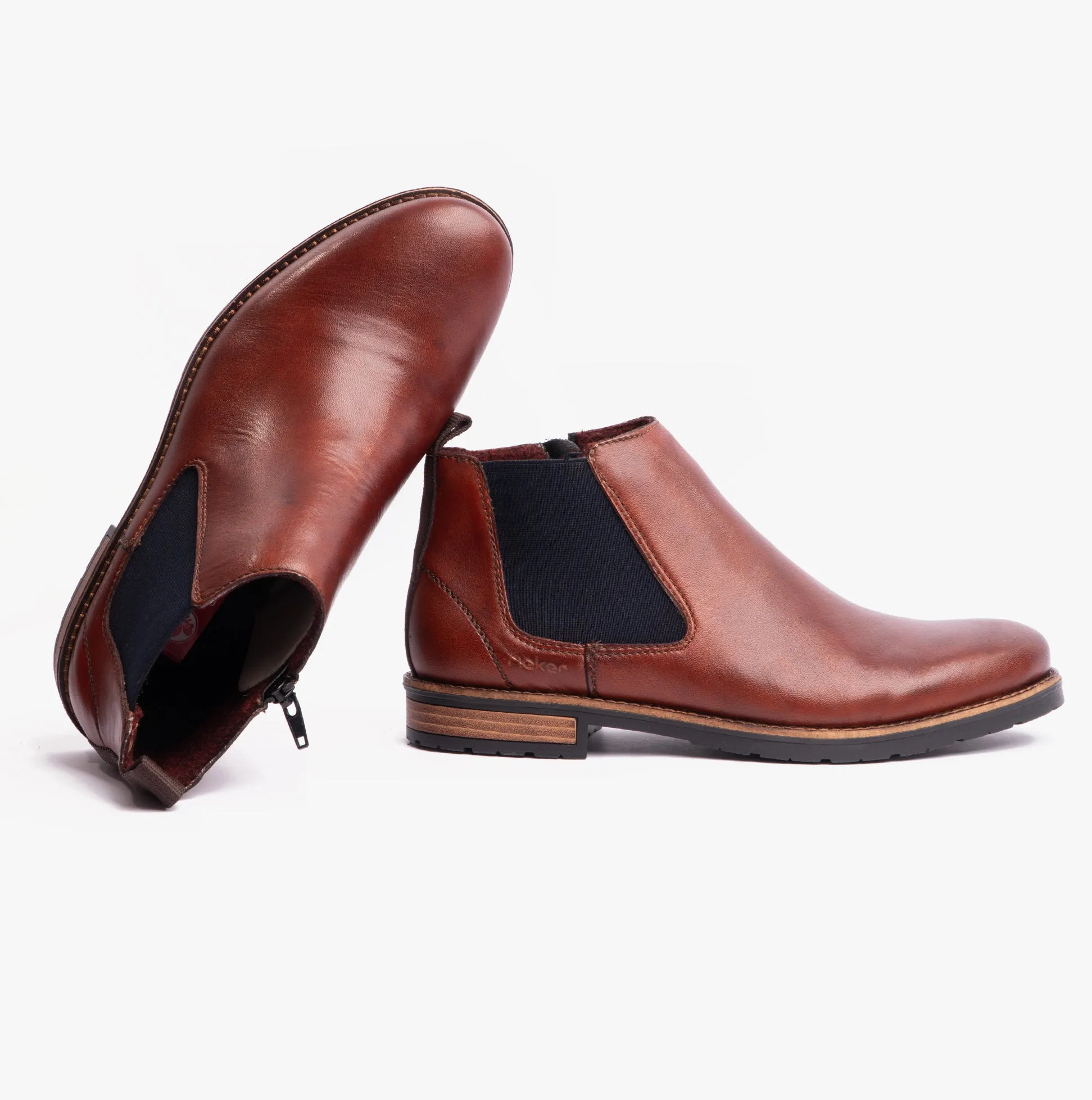 Rieker 14653-24 Mens Leather Boots Brown sold by Shuperb product image thumbnail 3