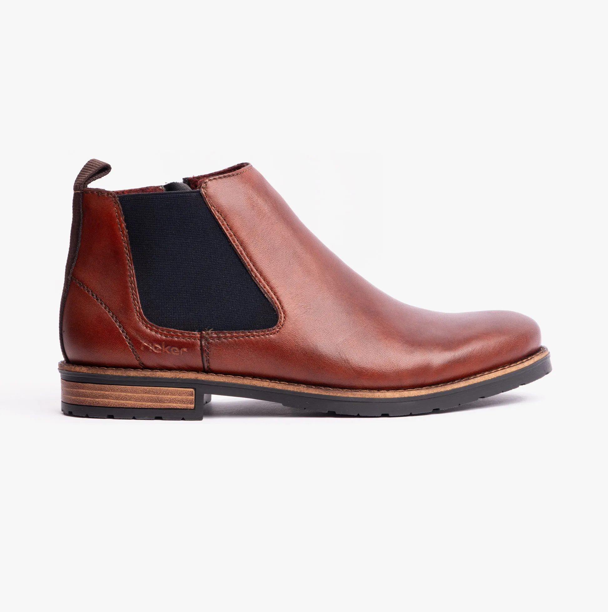 Rieker 14653-24 Mens Leather Boots Brown sold by Shuperb