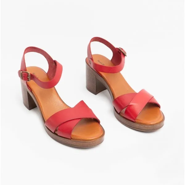Hush Puppies GEORGIA Womens Leather Sandals Red sold by Shuperb product image thumbnail 2