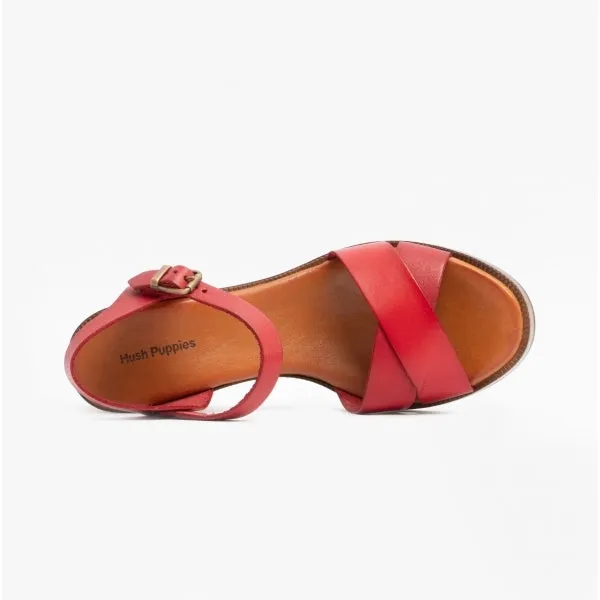 Hush Puppies GEORGIA Womens Leather Sandals Red sold by Shuperb product image thumbnail 4