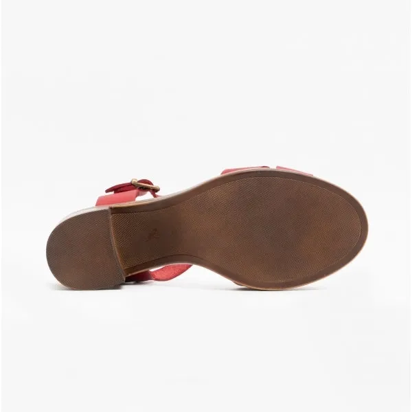 Hush Puppies GEORGIA Womens Leather Sandals Red sold by Shuperb product image thumbnail 3