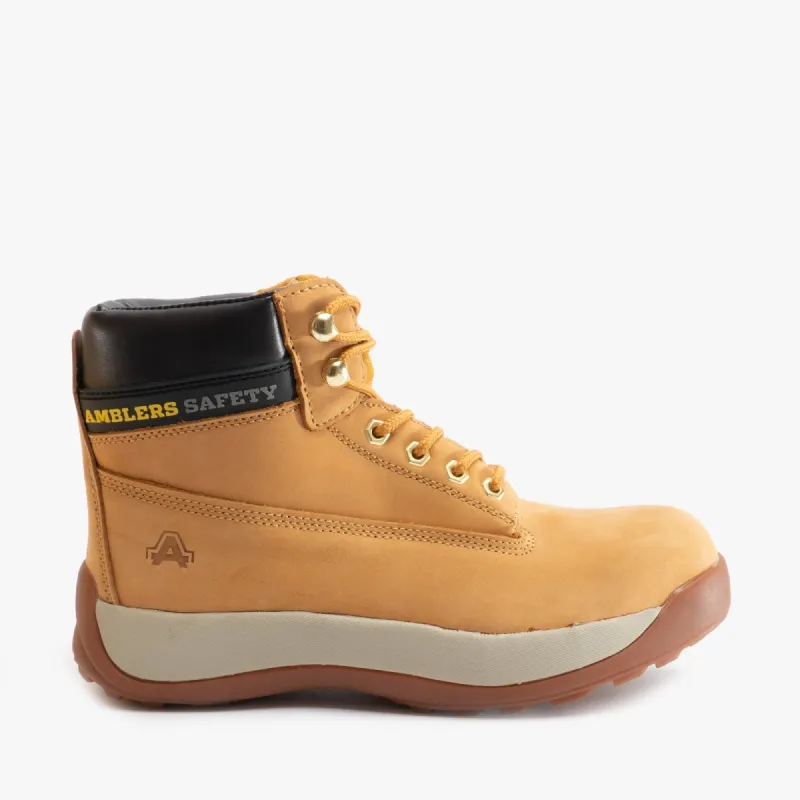 Amblers Safety FS102 Unisex Safety Boots Honey sold by Shuperb
