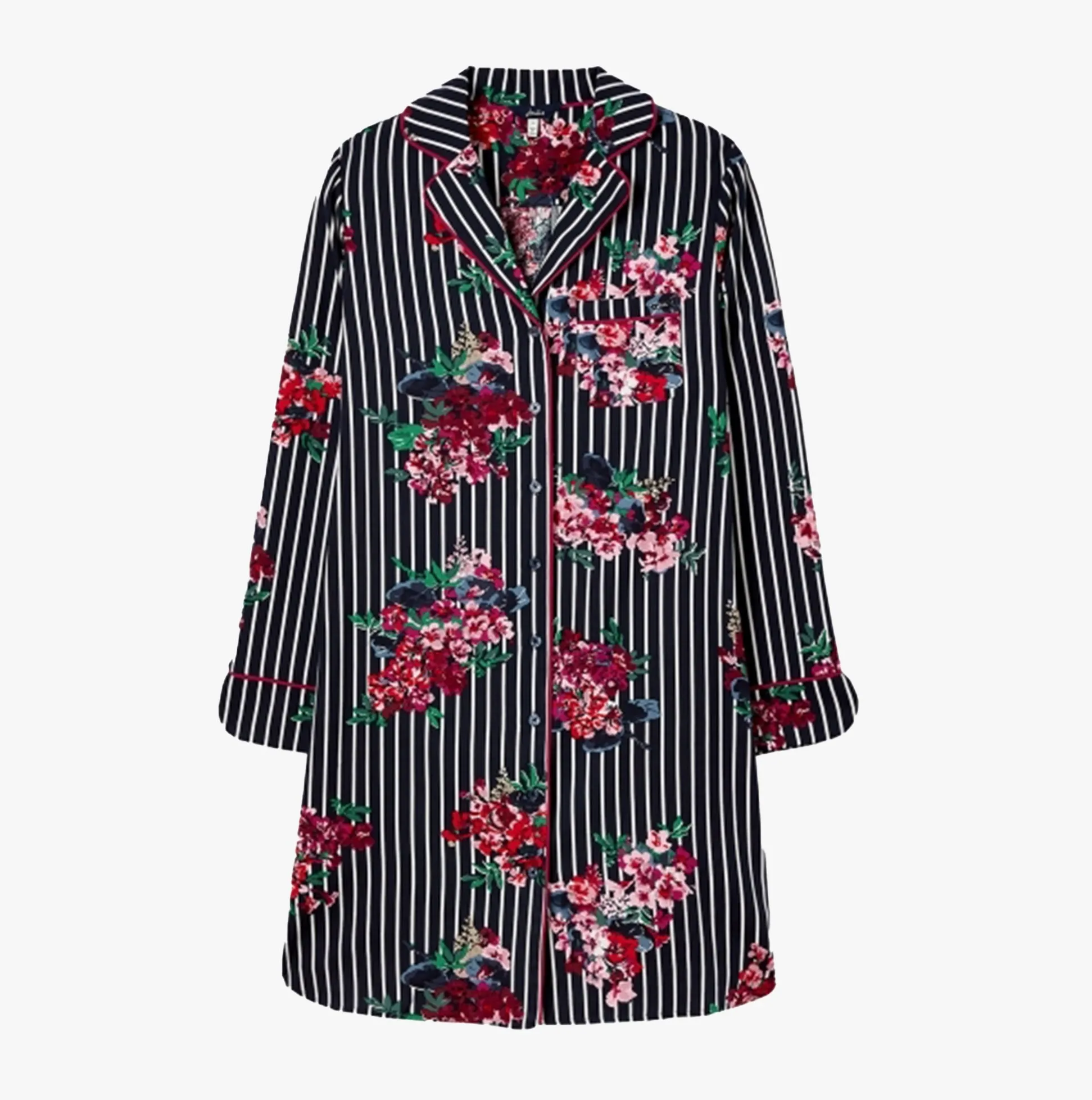 LEILA LIGHT Ladies Cotton Nightwear Navy Floral sold by Shuperb product image thumbnail 3