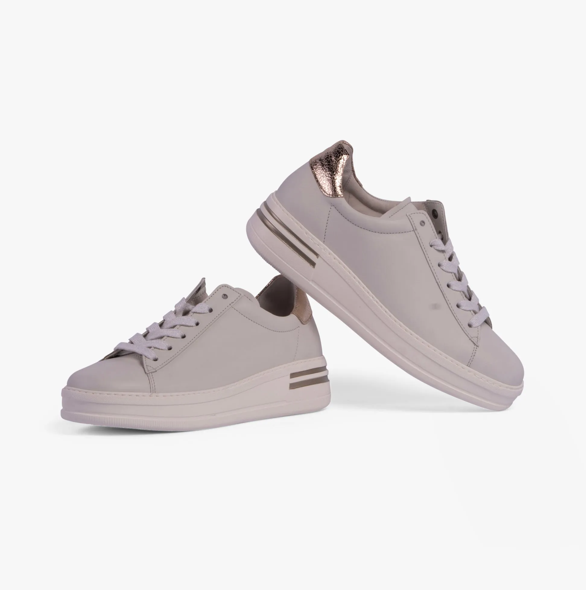 Gabor KEYSTONE Womens Trainers Off-White/Silver/Gold sold by Shuperb product image thumbnail 3