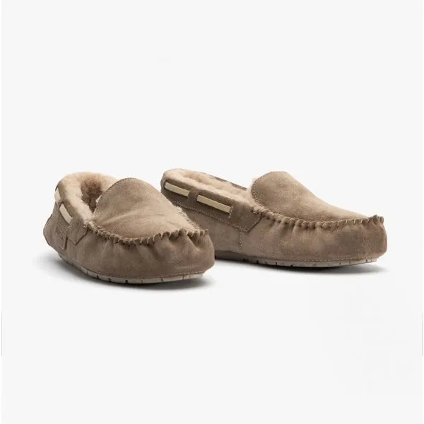 MIRRE Ladies Suede Mocassin Slippers Stone sold by Shuperb product image thumbnail 2