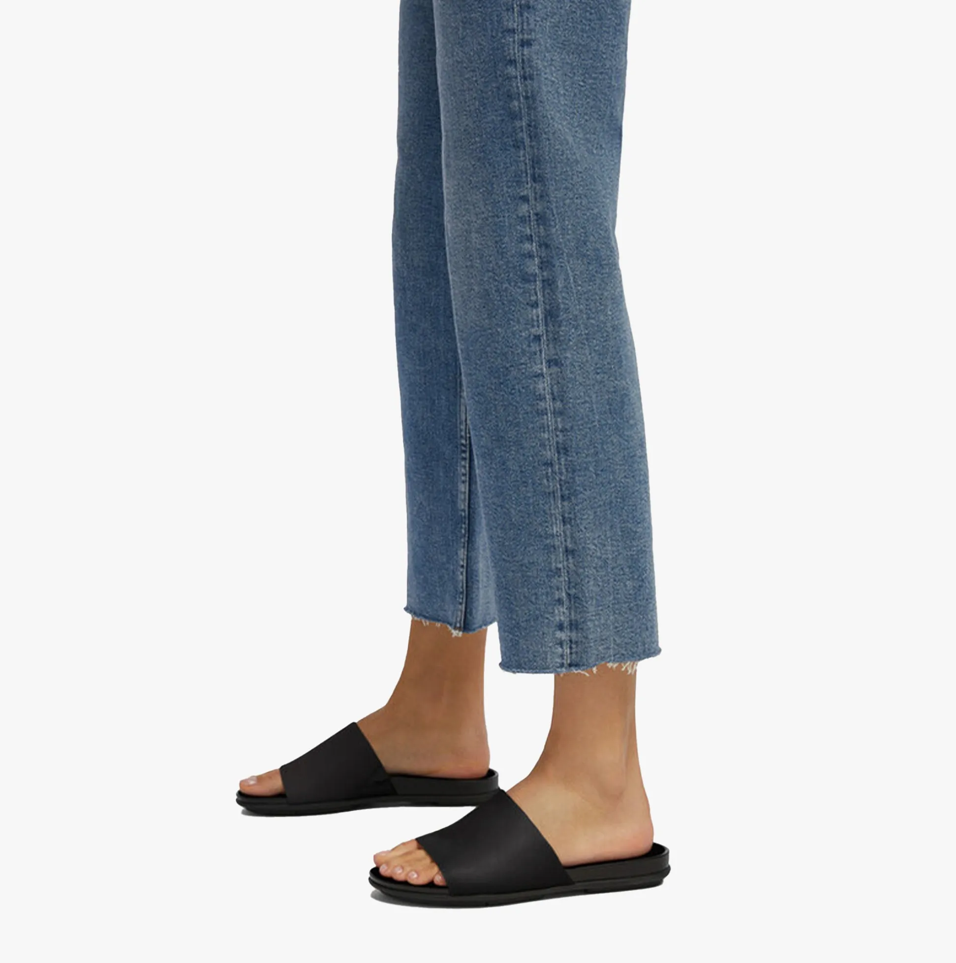 GRACIE LEATHER Womens Slides All Black sold by Shuperb product image thumbnail 2