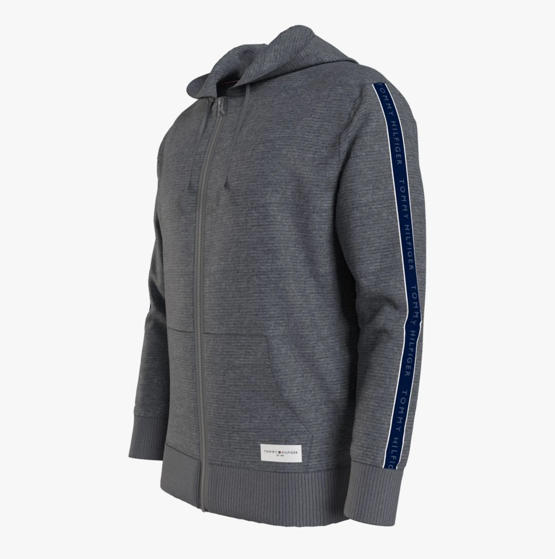 Tommy Hilfiger TH ESTABLISHED Mens Zip-Up Hoodie Dark Grey Ht sold by Shuperb product image thumbnail 2