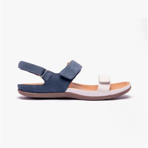 KONA Ladies Touch Fasten Sandals Navy/Marshmallow sold by Shuperb