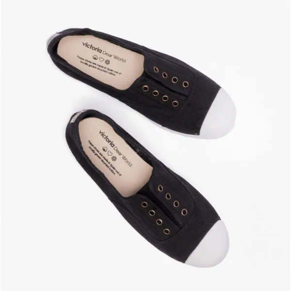 Victoria 1915 INGLESA DREC Womens Canvas Pumps Black sold by Shuperb product image thumbnail 4