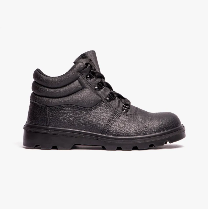 Grafters M240A Unisex Leather Safety Boots Black sold by Shuperb