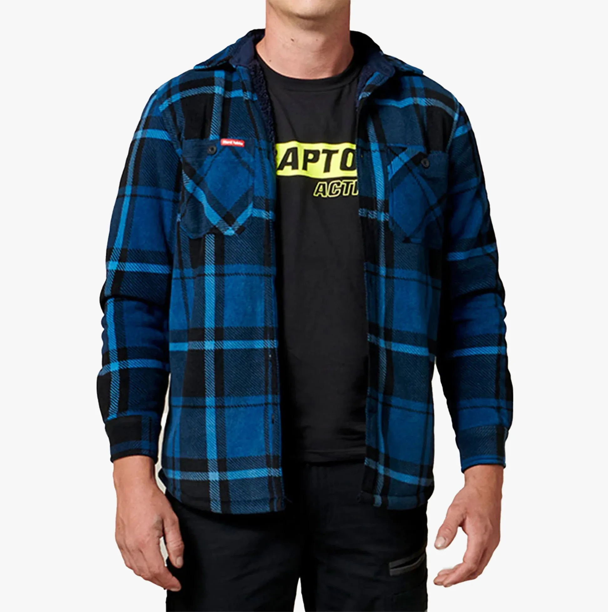 Hard Yakka QUILTED FLANNEL Mens Shirt Jacket Blue sold by Shuperb product image thumbnail 4