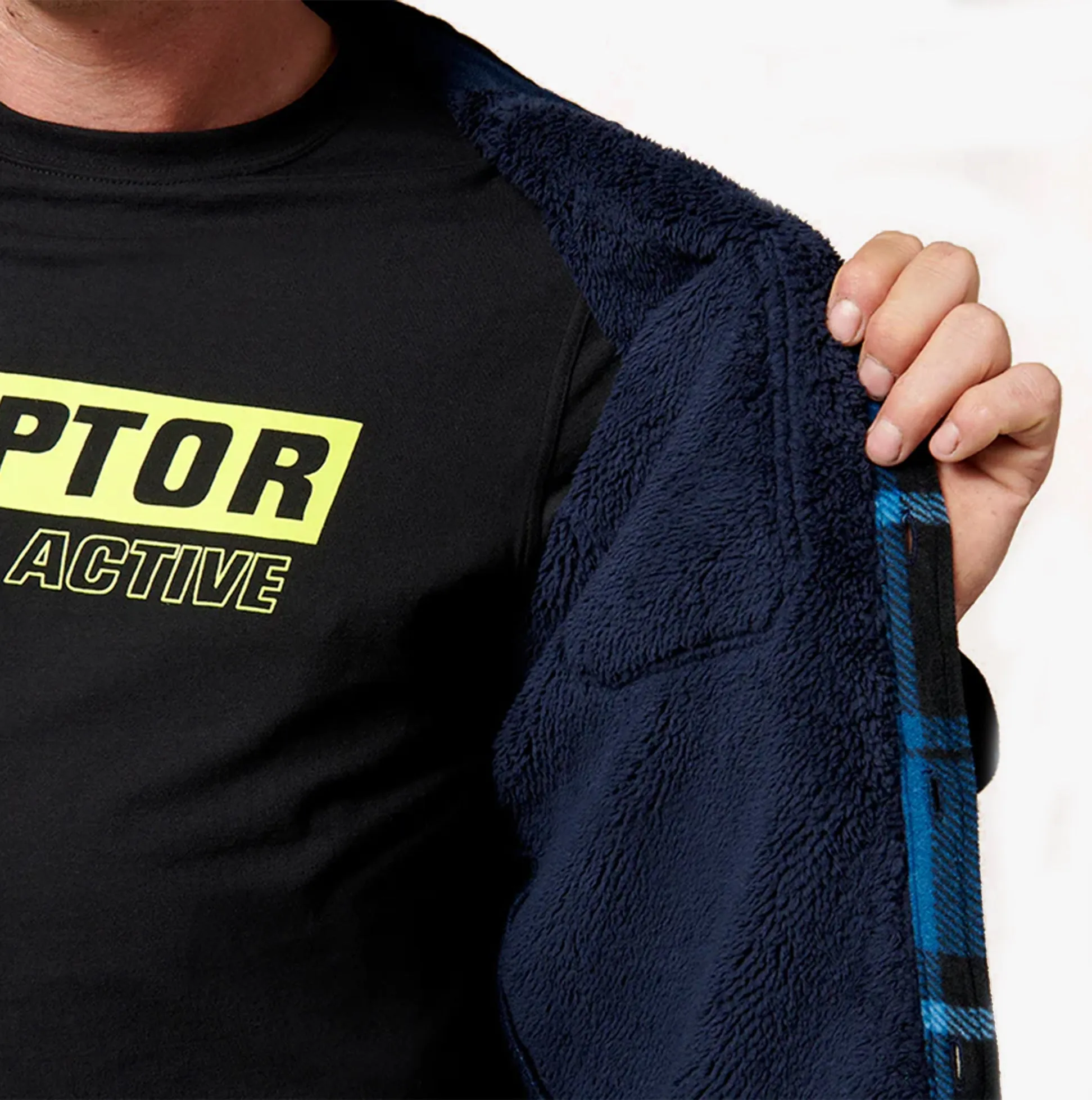 Hard Yakka QUILTED FLANNEL Mens Shirt Jacket Blue sold by Shuperb product image thumbnail 3