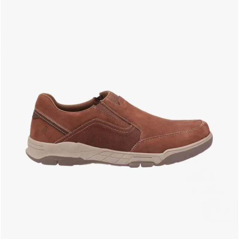Hush Puppies FLETCHER Mens Leather Slip On Shoes Brown sold by Shuperb