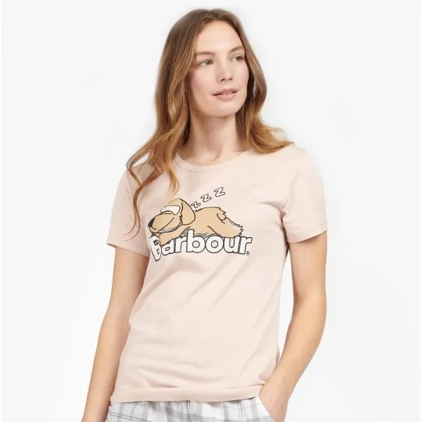 Barbour NELLIE Womens Cotton Blend T-Shirt Light Pink sold by Shuperb