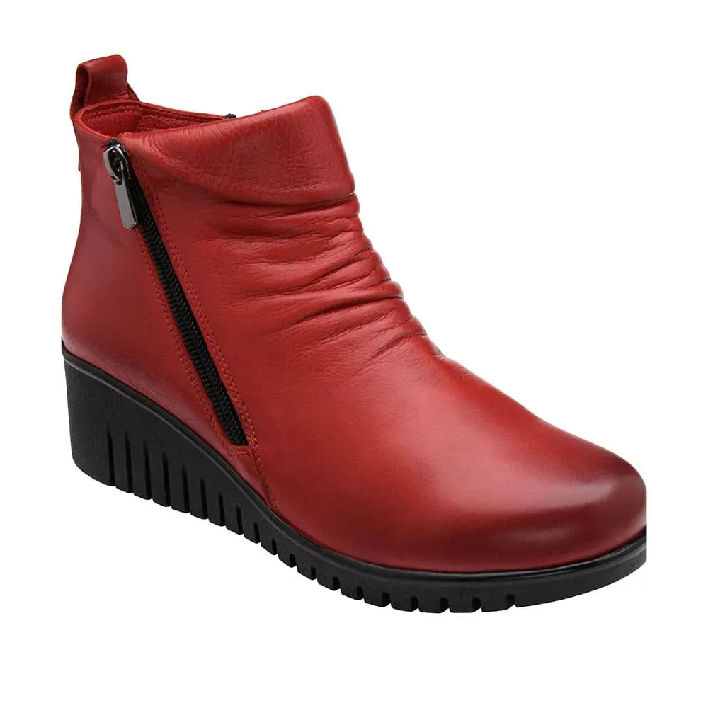 Lotus CORDELIA Womens Boots Red sold by Shuperb