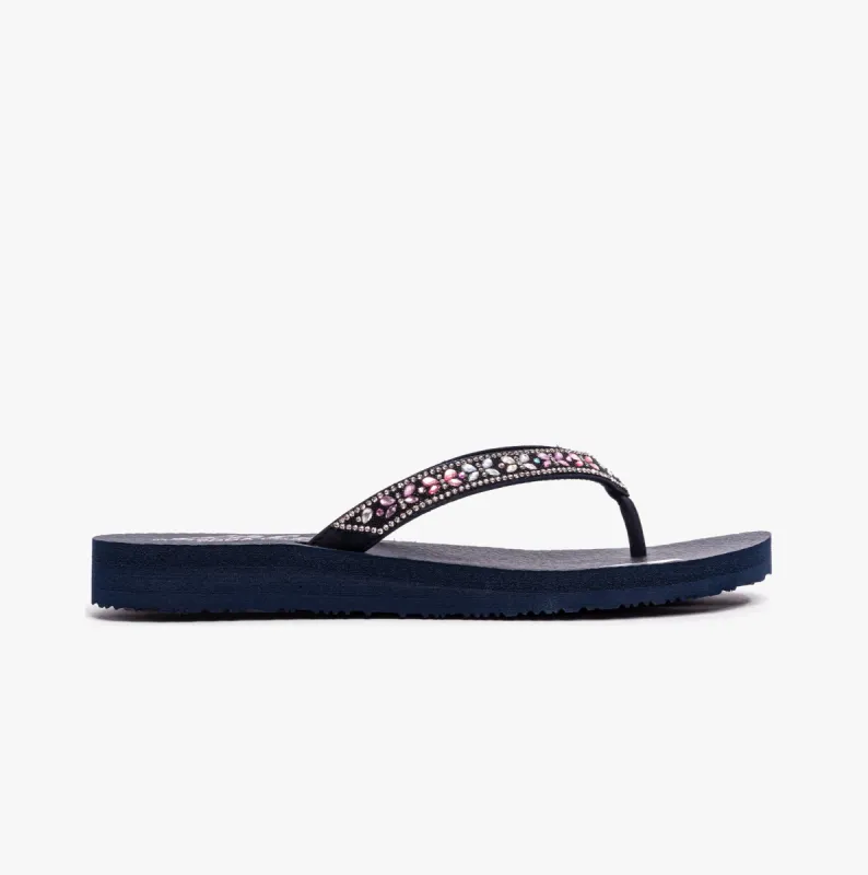 Skechers 119660/NVMT MEDITATION - BUTTERFLY GARDEN Womens Sandals Navy/Multi sold by Shuperb