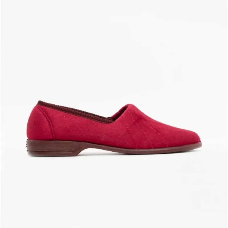 Sleepers AUDREY III Womens Wide Fit Full Slippers Regal sold by Shuperb