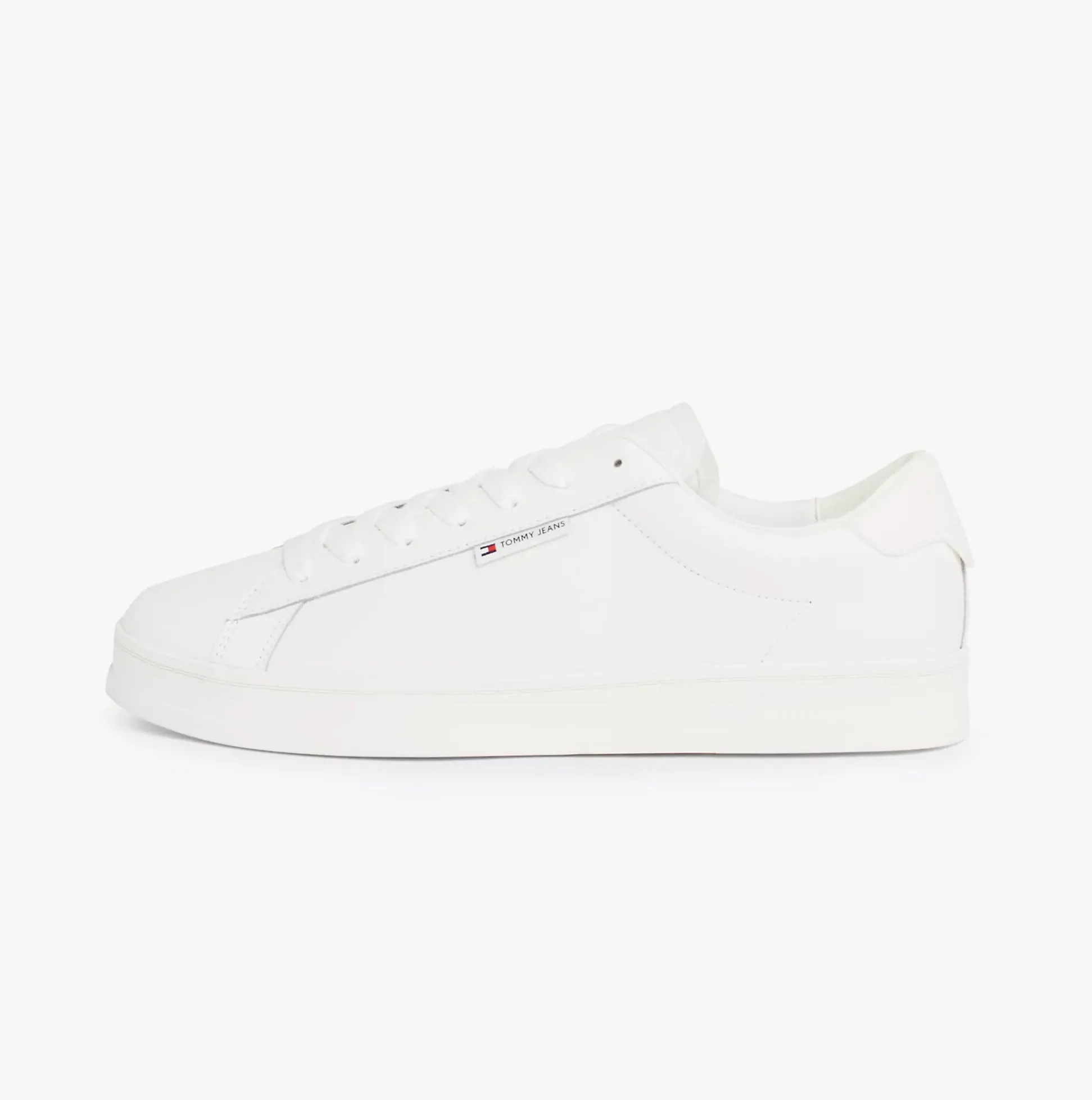 Tommy Hilfiger TJM LEATHER LOW CUPS Mens Trainers Ecru sold by Shuperb product image thumbnail 5