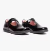 GEOX NAIMARA G B Girls Leather Touch Fasten School Shoes Patent Black sold by Shuperb