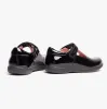 GEOX NAIMARA G B Girls Leather Touch Fasten School Shoes Patent Black sold by Shuperb
