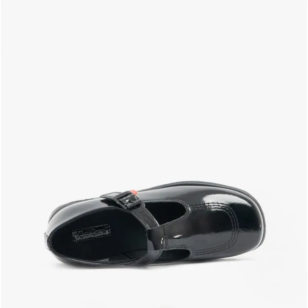 Kickers 115202 FRAGMA T-BUCKLE Girls School Shoes Patent Black sold by Shuperb product image thumbnail 4