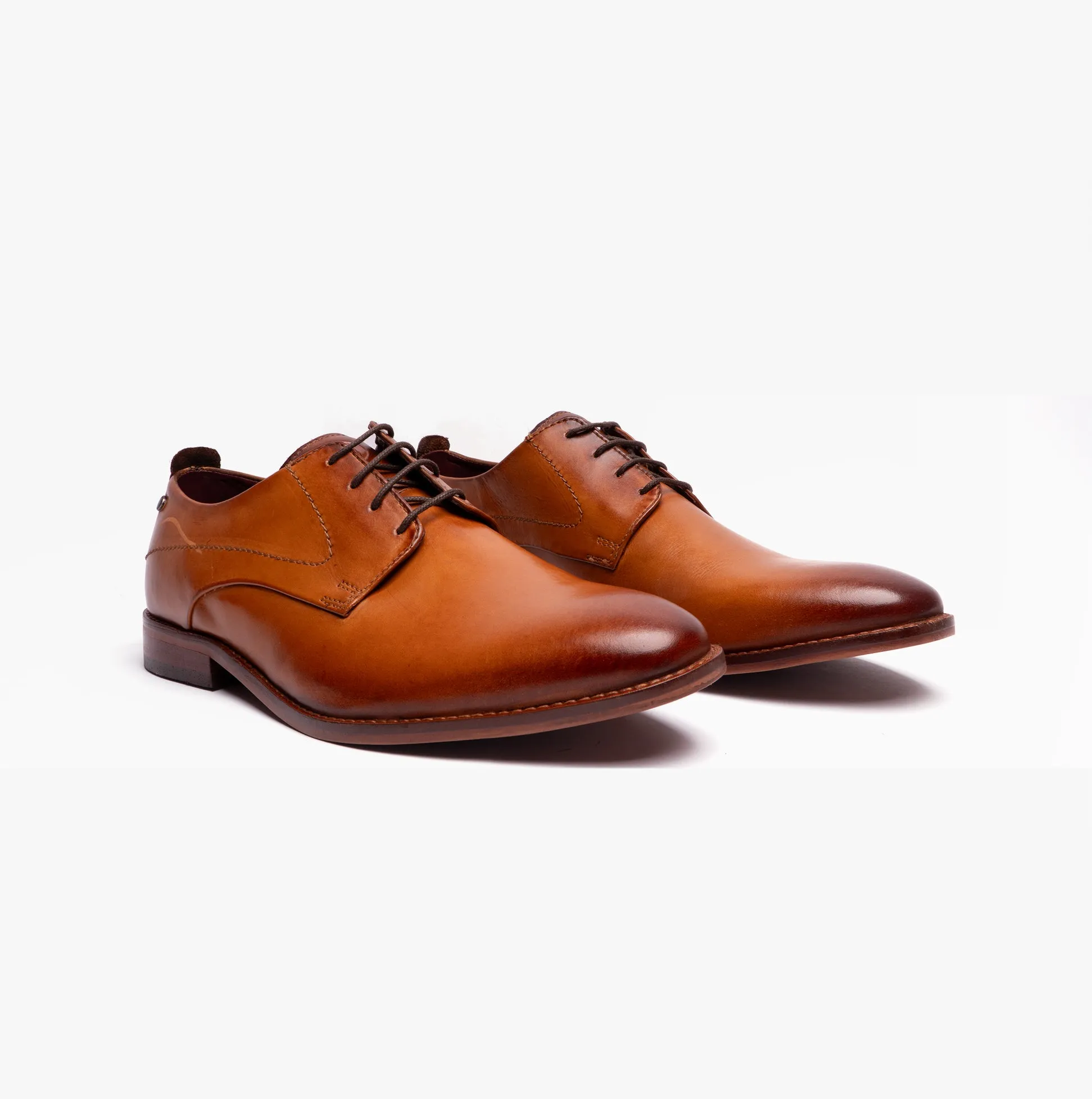Base London SCRIPT Mens Leather Derby Shoes Tan sold by Shuperb product image thumbnail 2