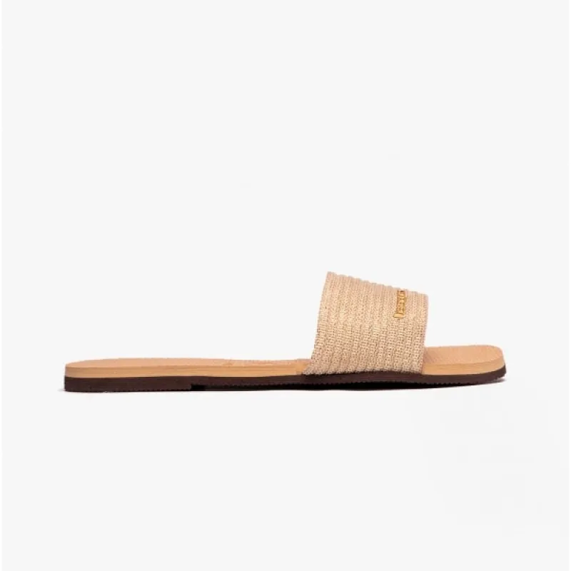 HAV YOU MALTA METALLIC City Ladies Sliders Golden sold by Shuperb