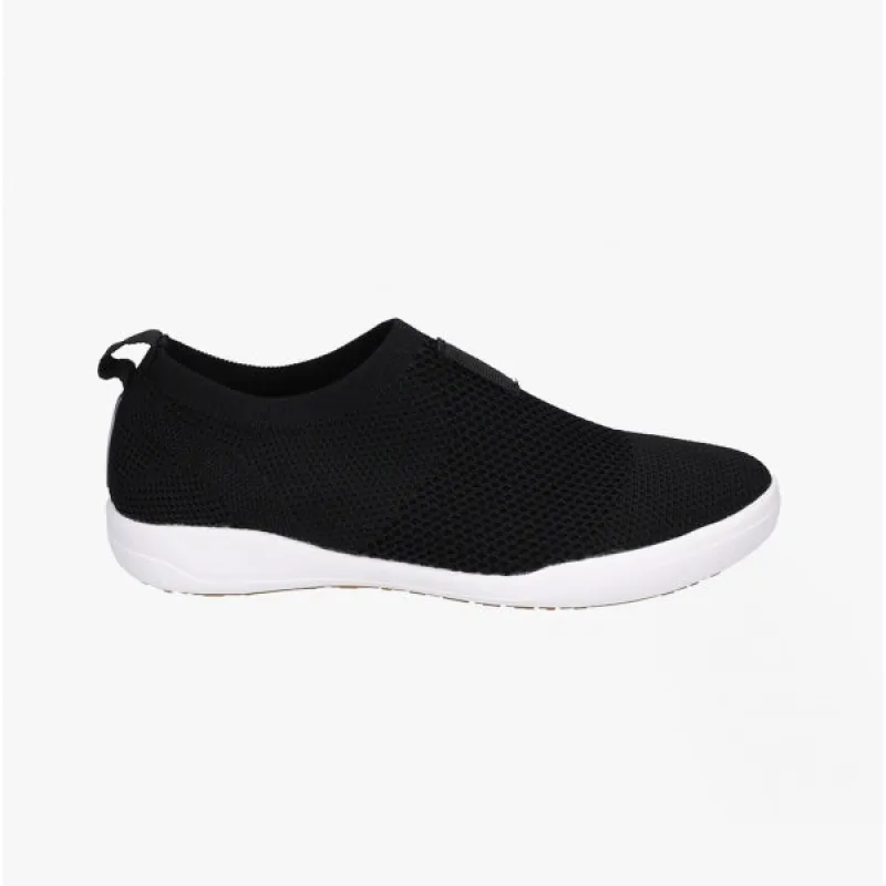 SINA 64 Ladies Slip-On Trainers Black sold by Shuperb