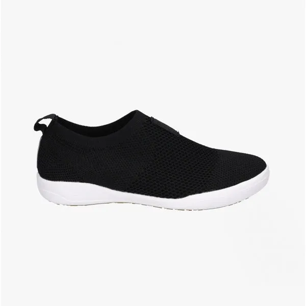 SINA 64 Ladies Slip-On Trainers Black sold by Shuperb