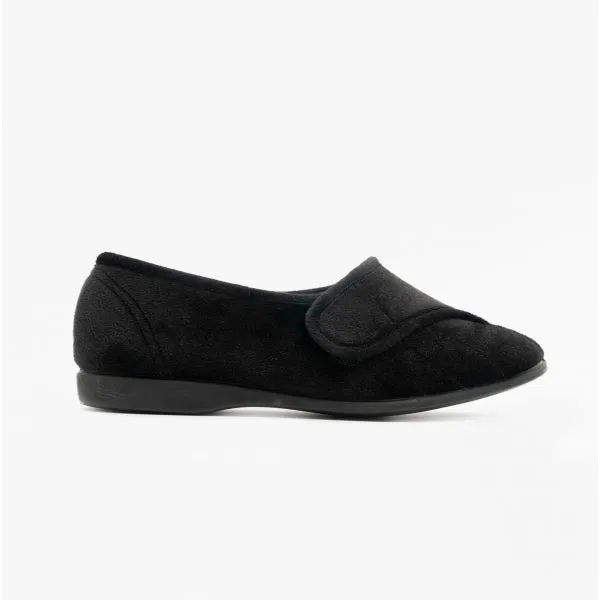 GBS AUDREY STRAP Womens Slippers Black sold by Shuperb