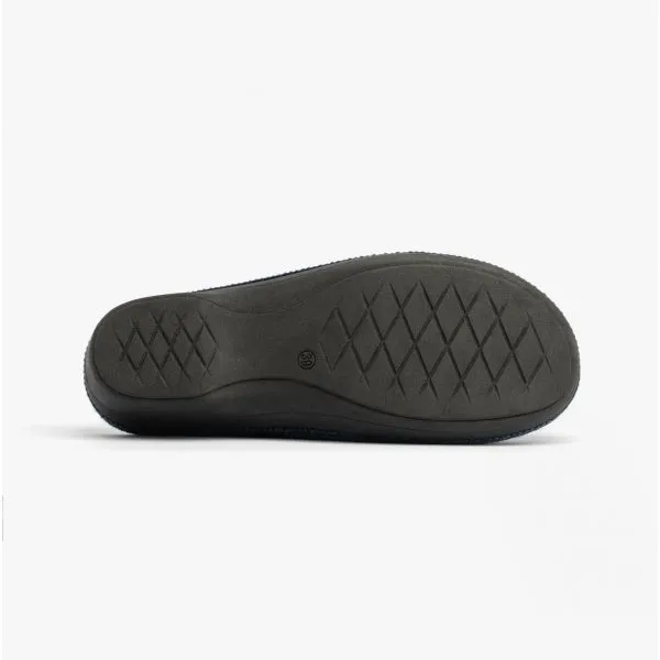 GINGER Ladies (E Fit) Heeled Mule Slippers Blue Combi sold by Shuperb product image thumbnail 4