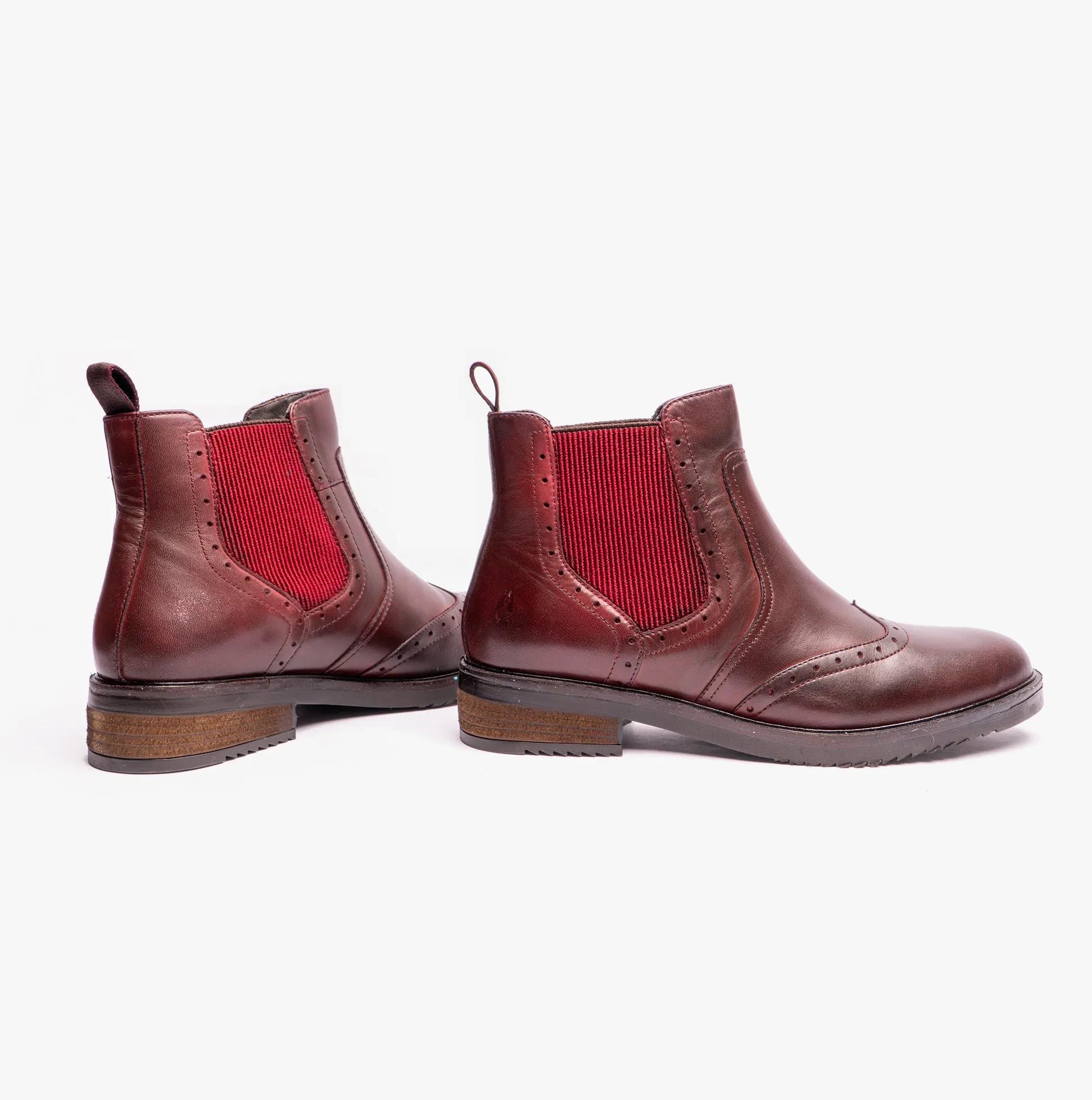 BRANDY Ladies Leather Chelsea Boots Red sold by Shuperb product image thumbnail 4
