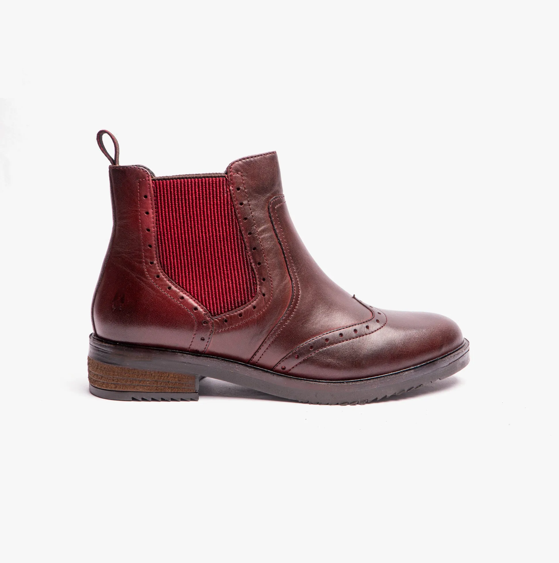 BRANDY Ladies Leather Chelsea Boots Red sold by Shuperb