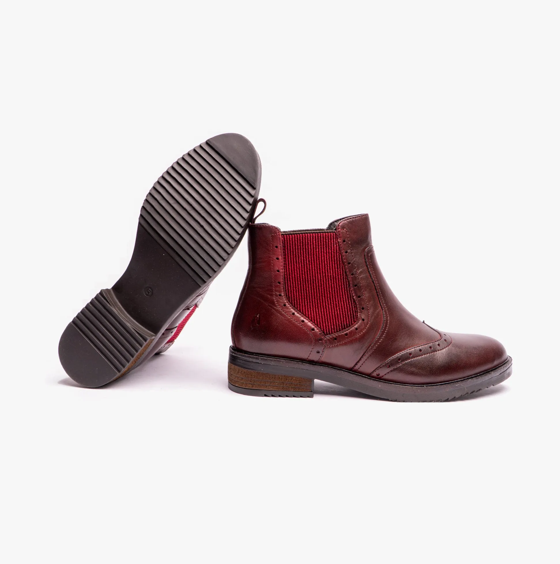 BRANDY Ladies Leather Chelsea Boots Red sold by Shuperb product image thumbnail 2