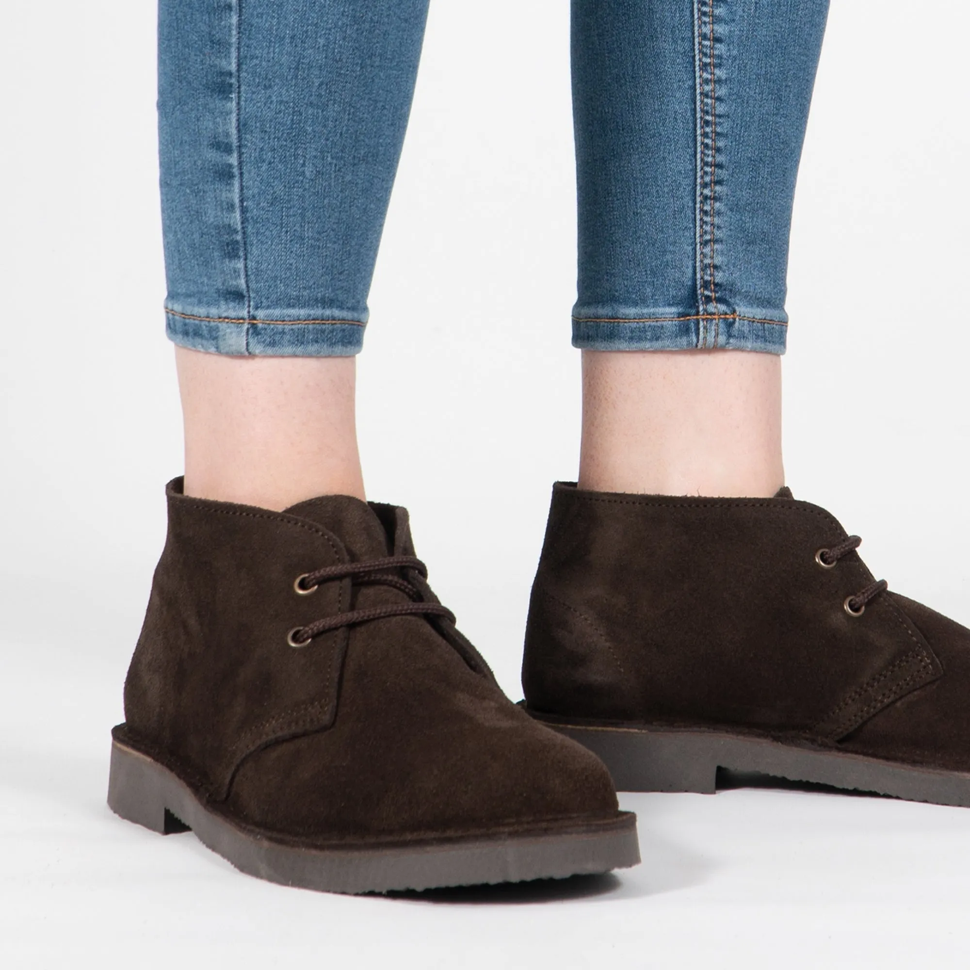 Roamers M467DBS Unisex Desert Boots Dark Brown sold by Shuperb product image thumbnail 2