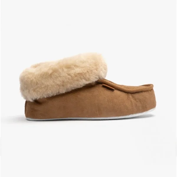 Shepherd MOA Womens Sheepskin Slipper Boots Chestnut sold by Shuperb
