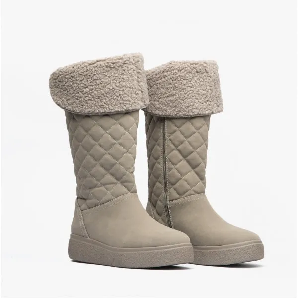 Rocket Dog ARCHIE Womens Quilted Roll-Down Boots Grey sold by Shuperb product image thumbnail 4