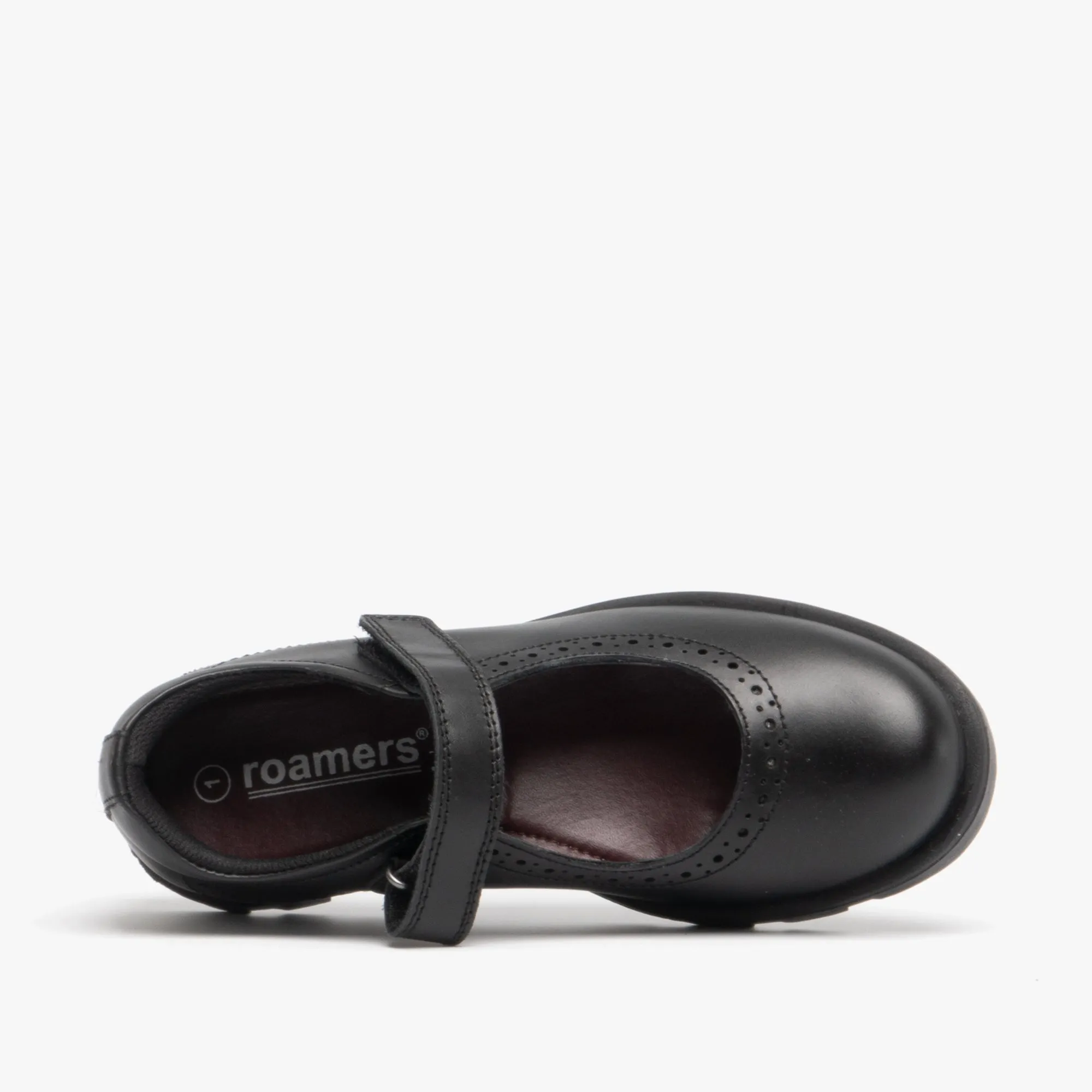 Roamers SABINA Girls Leather Touch Fasten Mary Jane Shoes Black sold by Shuperb product image thumbnail 4