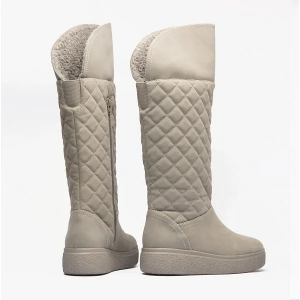 Rocket Dog ARCHIE Womens Quilted Roll-Down Boots Grey sold by Shuperb product image thumbnail 3