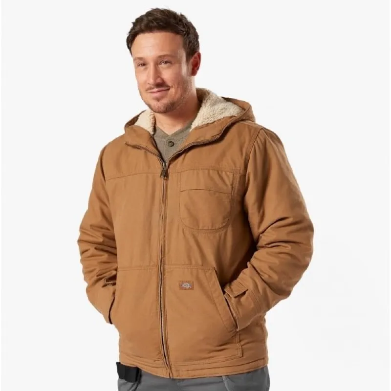 SHERPA LINED Mens Jacket Rinsed Brown Duck sold by Shuperb