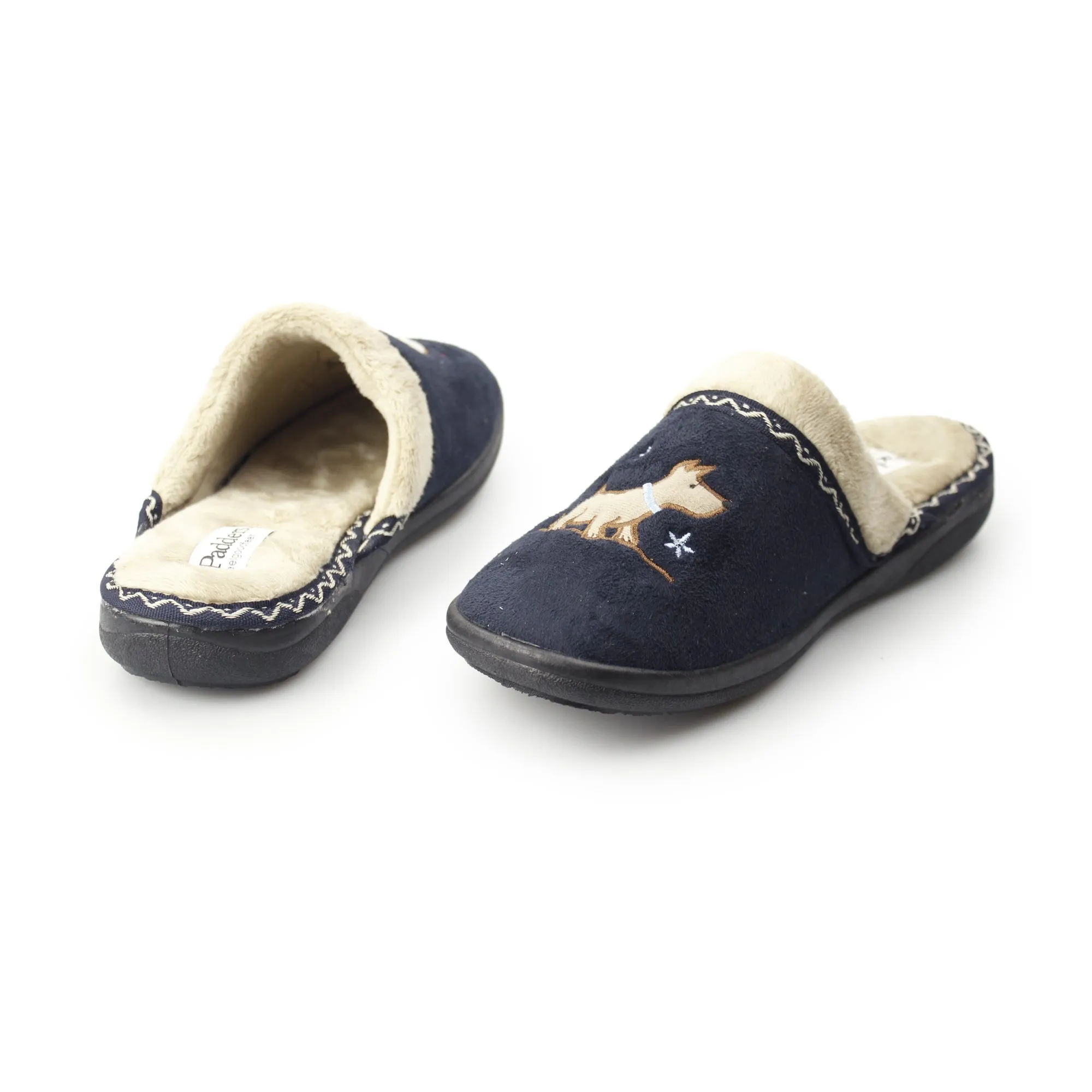 Padders SCOTTY Womens (2E Fit) Mule Slippers Navy sold by Shuperb product image thumbnail 2