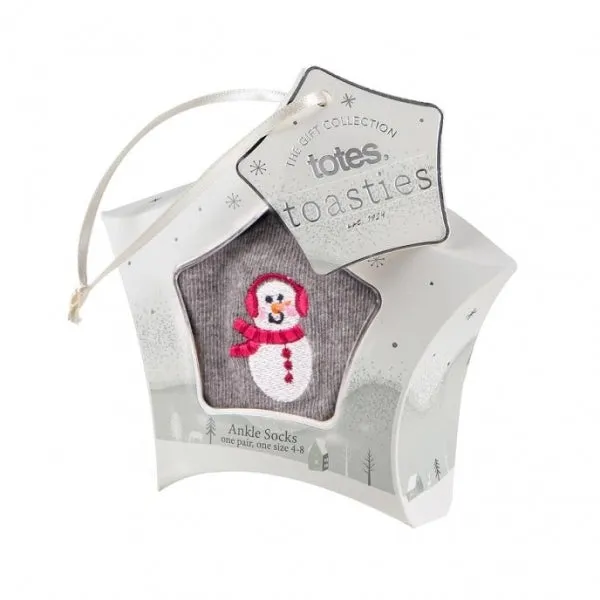 Totes Isotoner NOVELTY ANKLE Womens Socks Snowman: One Size sold by Shuperb product image thumbnail 3
