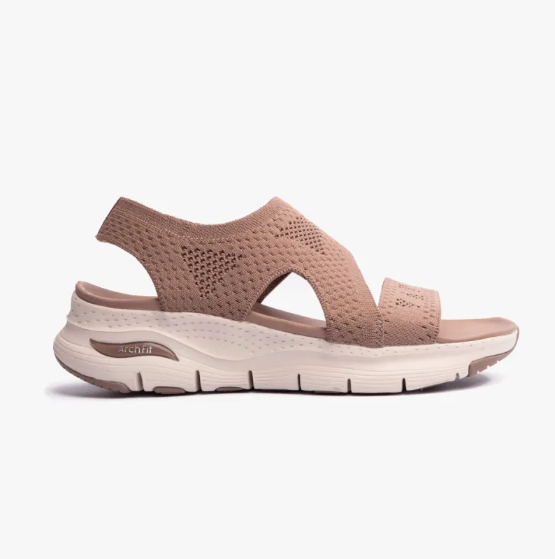 Skechers 119458/MOC ARCH FIT - BRIGHTEST DAY Womens Sandals Mocca sold by Shuperb