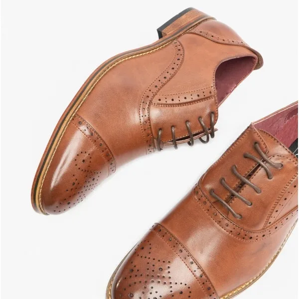 FRANCIS Mens Oxford Lace Up Shoes Brown sold by Shuperb product image thumbnail 2