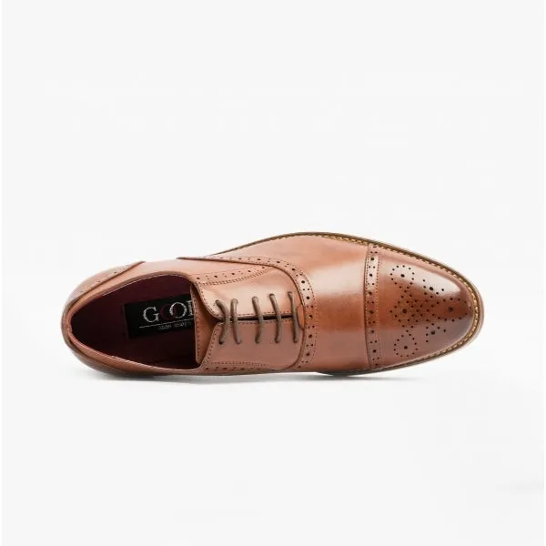 FRANCIS Mens Oxford Lace Up Shoes Brown sold by Shuperb product image thumbnail 5