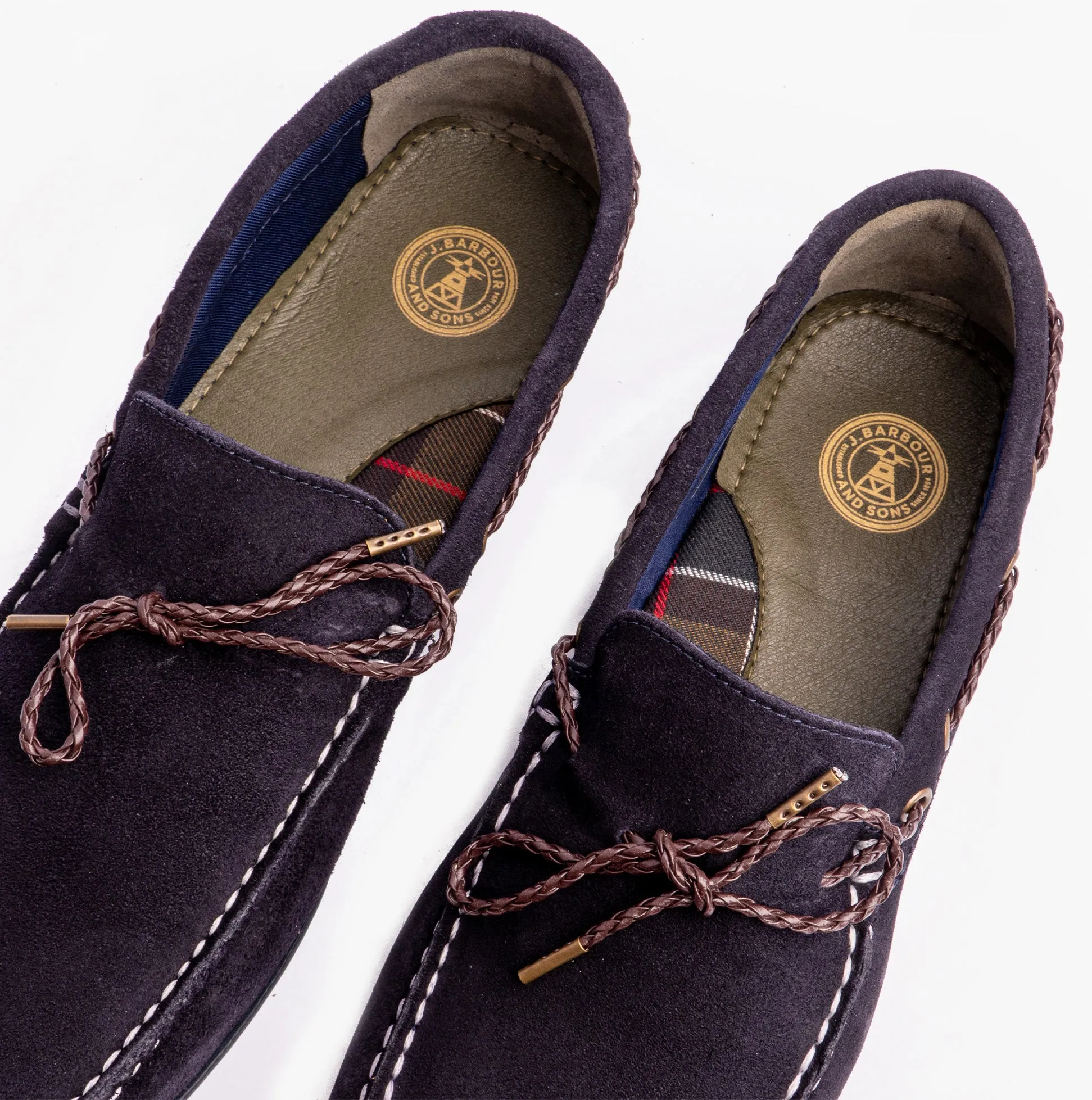 Barbour JENSON Mens Boat Shoes Navy Suede sold by Shuperb product image thumbnail 2