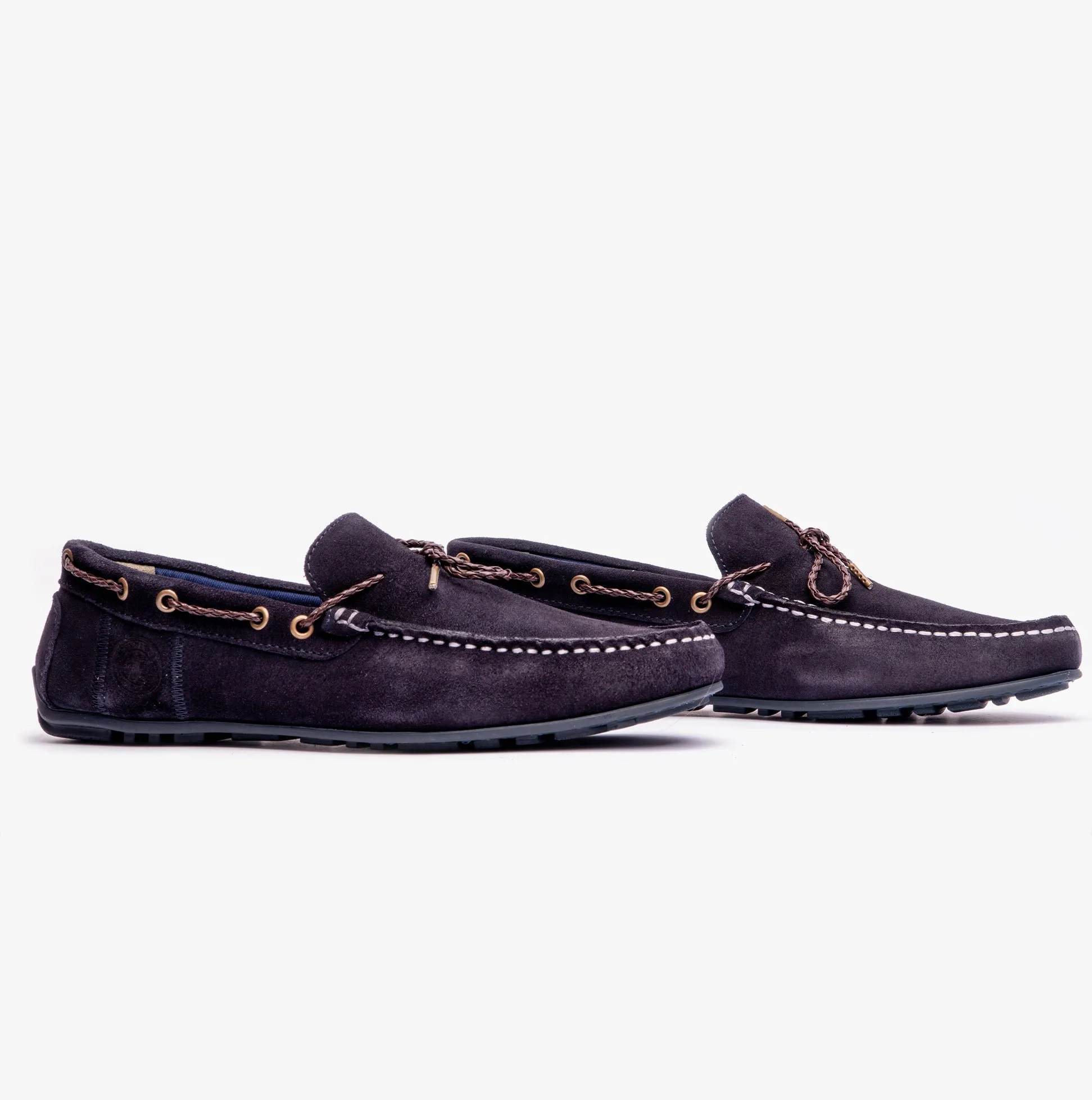 Barbour JENSON Mens Boat Shoes Navy Suede sold by Shuperb product image thumbnail 3