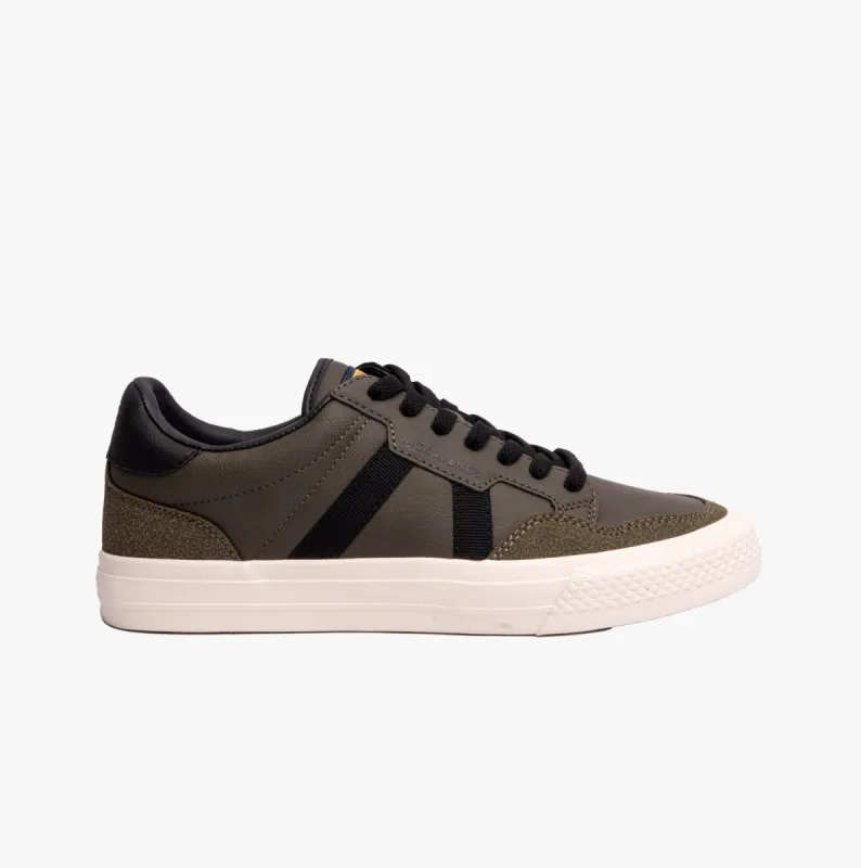 Jack & Jones MORDEN Trainers Mens Olive Night sold by Shuperb