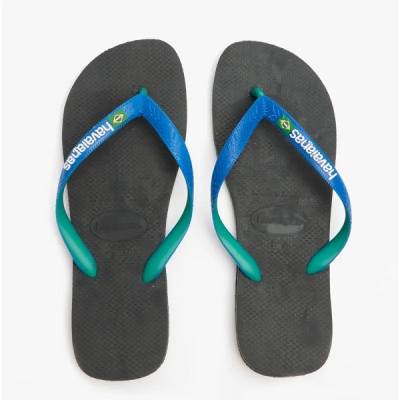 HAV BRASIL MIX Mens Flip Flops Black/Blue Star sold by Shuperb