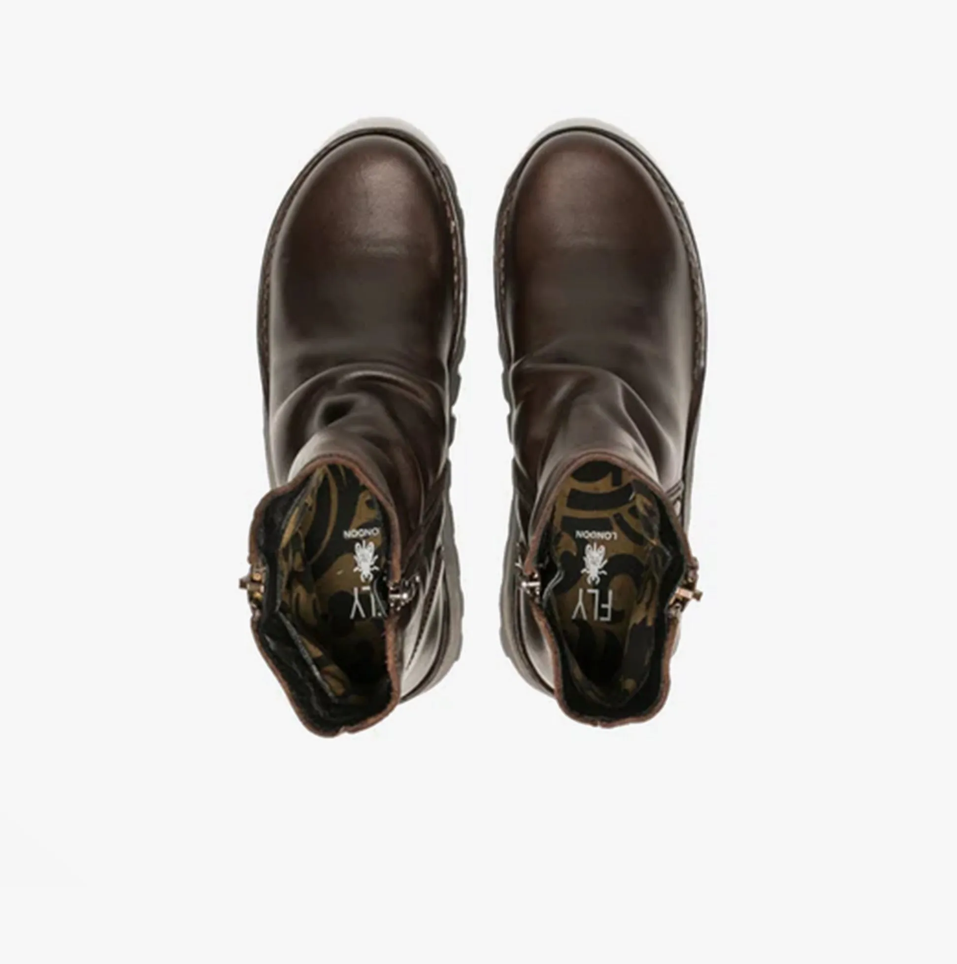 Fly London MON944FLY Womens Ankle Boots Dark Brown sold by Shuperb product image thumbnail 4